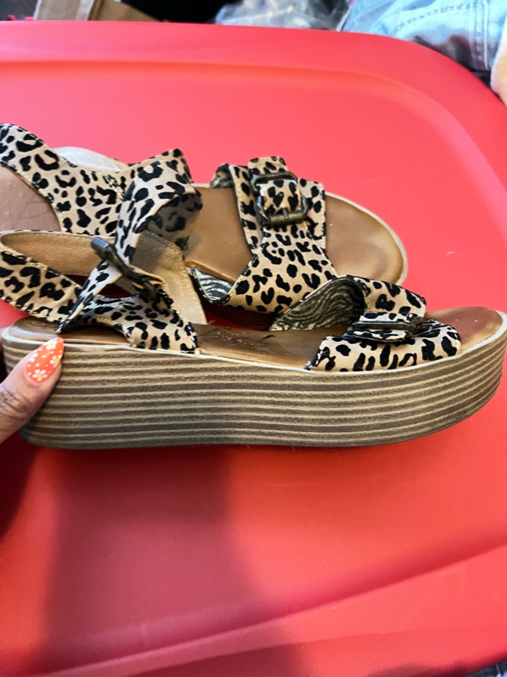 Blowfish leopard sandals - Picture 3 of 3